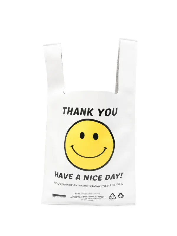 Marie Adam-Leenaerdt Graphic-print Leather Tote Bag in White