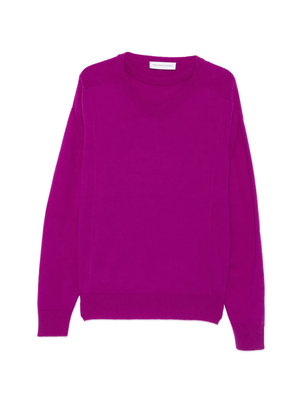 Marie Adam-Leenaerdt layered-neckline rib-trimmed cardigan - Viola