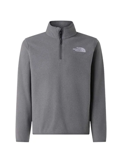 The North Face Kids Glacier logo-embroidered quarter-zip sweatshirt