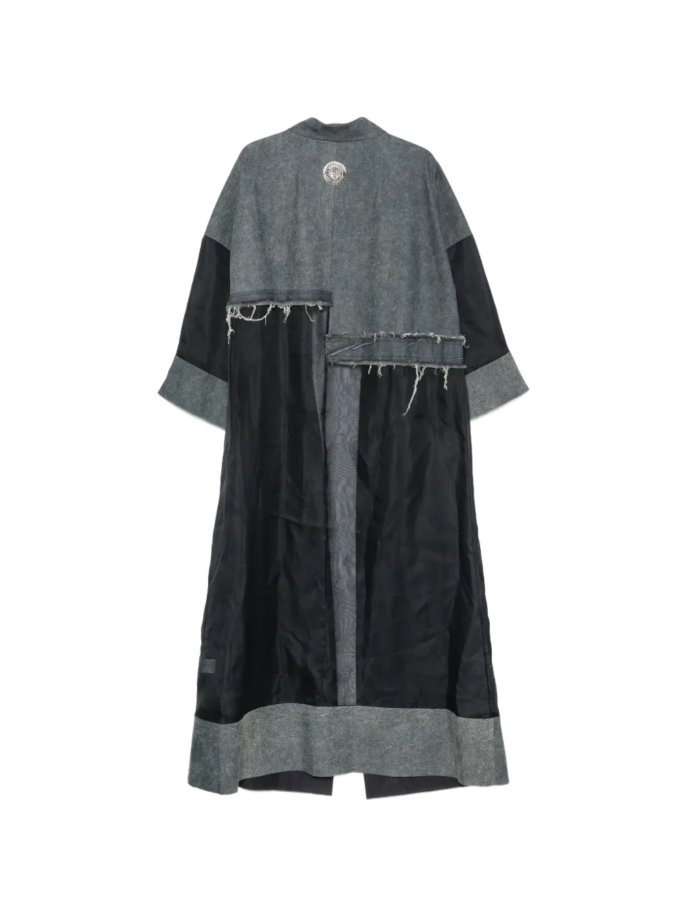 HUI MILANO Bruno jas met patchwork en franje Blauw