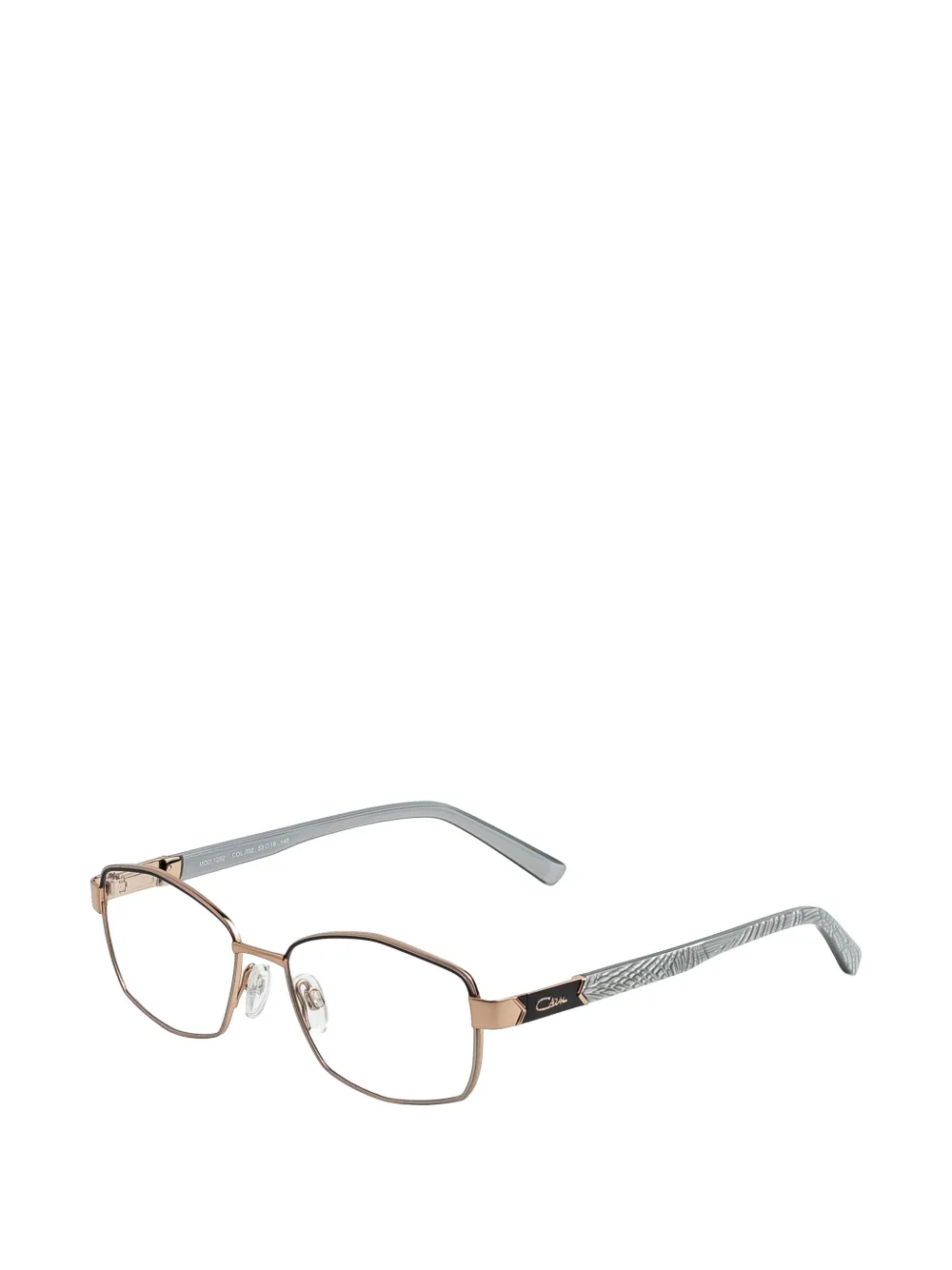 Cazal 1292 bril met geometrisch montuur Zilver