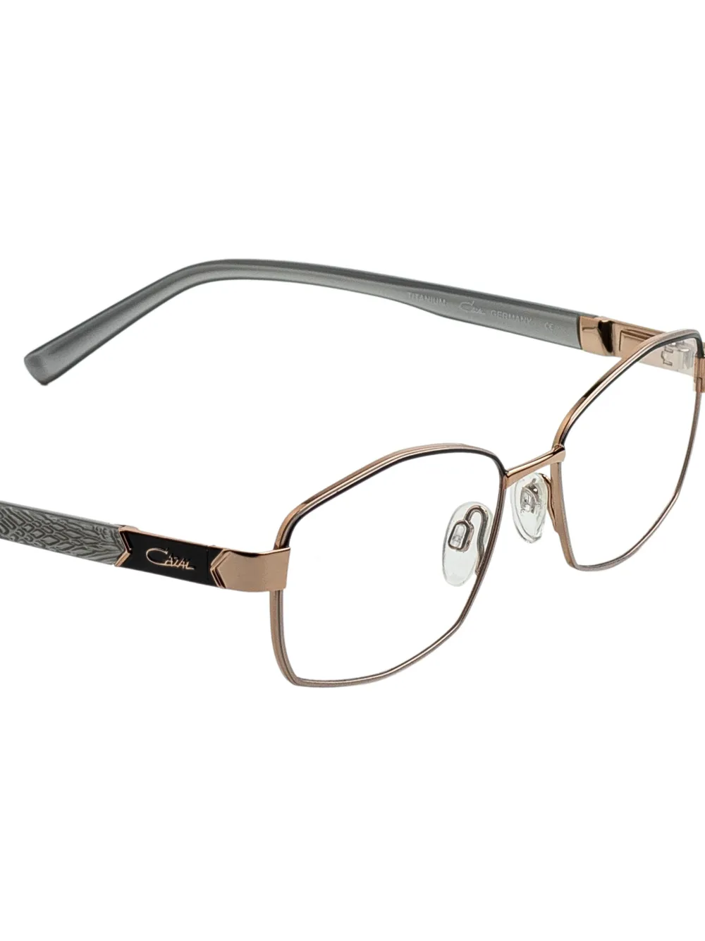 Cazal 1292 bril met geometrisch montuur Zilver