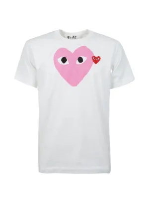 PLAY COMME des GARÇONS ハートプリントTシャツ S Comme Des Garçons Play プリント Tシャツ 通販 - FARFETCH
