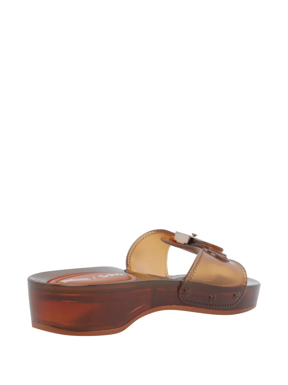Melissa x Scholl Pescura buckle-detail sandals Bruin