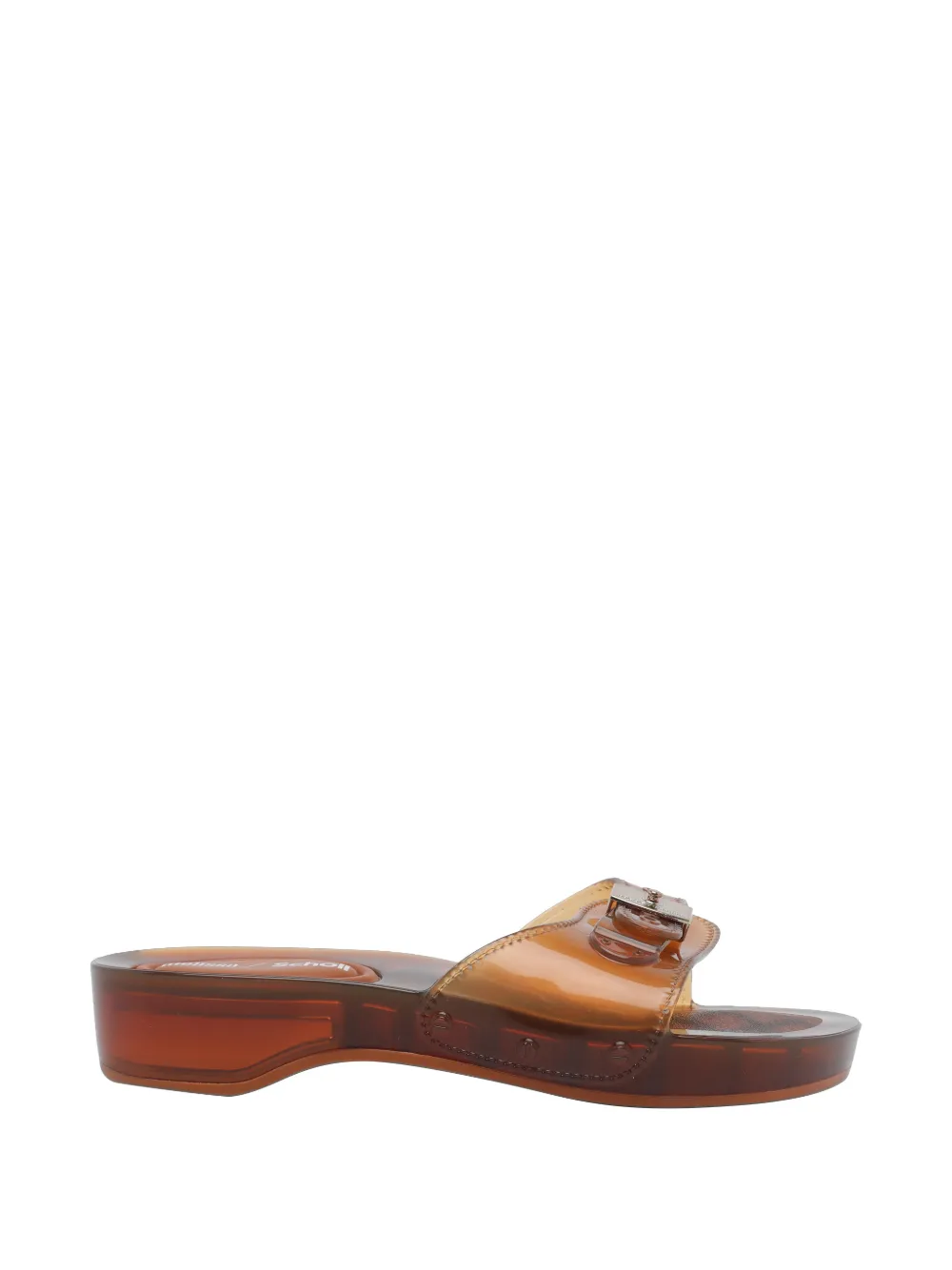 Melissa x Scholl Pescura buckle-detail sandals Bruin