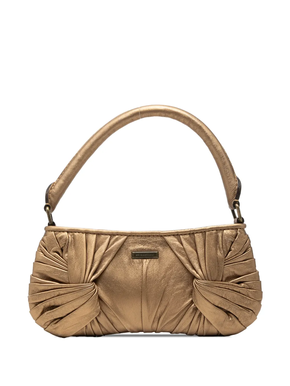 Burberry Pre-Owned 2010-2026 Metallic Leather Sling Knot shoulder bag - Gold