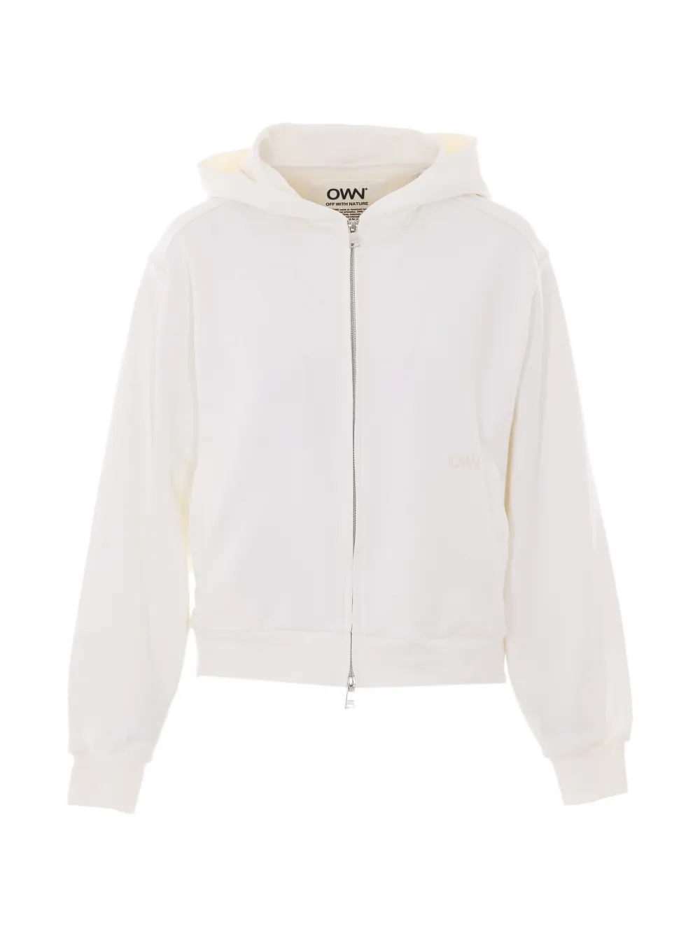 OWN logo-embroidered hoodie - Weiß