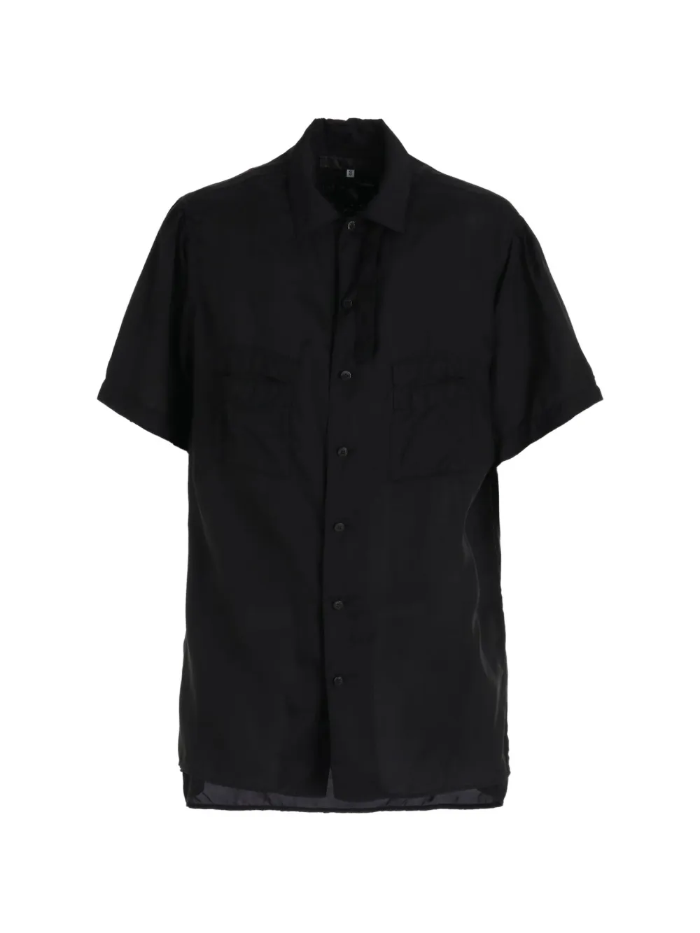 Y's patch-pocket short-sleeve shirt - Nero