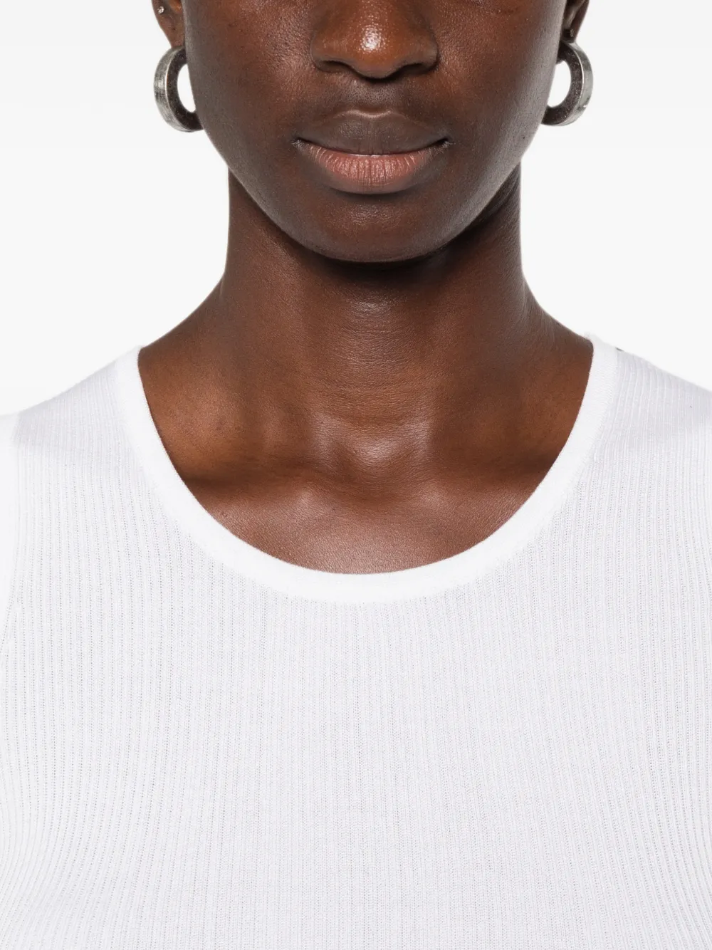 IVORY PARIS Elsa ribgebreide tanktop Beige