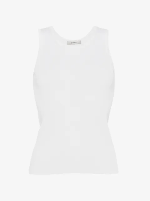 IVORY PARIS Elsa ribbed-knit tank top