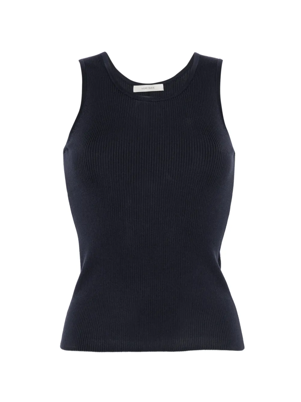 IVORY PARIS Elsa ribbed-knit tank top - Blu