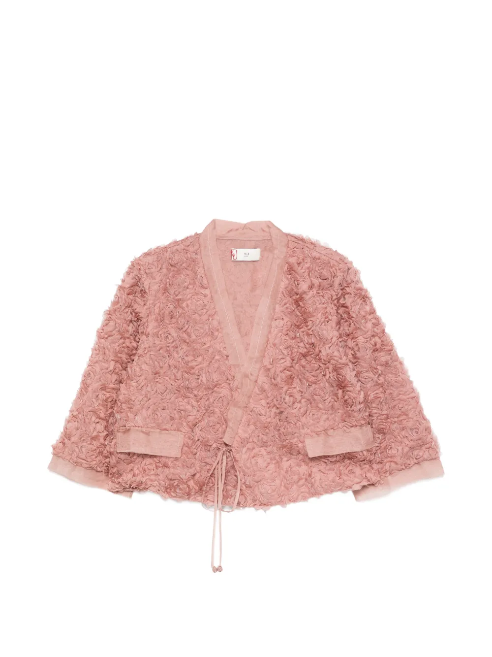 HUI MILANO Daffodil drawstring-fastening jacket - Rosa