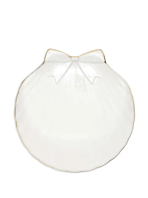 Gohar World Sadaf bow-detail dessert plate