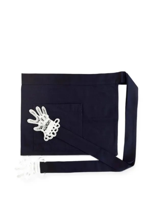 Gohar World Mini Lace Hands Apron in Blue