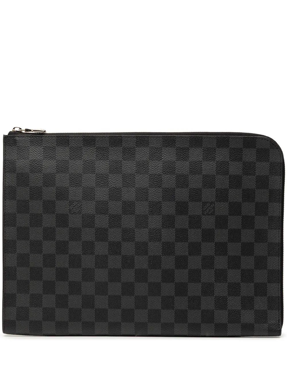 Louis Vuitton Pre-Owned 2017 Damier Graphite Pochette Jour GM clutch bag - Black