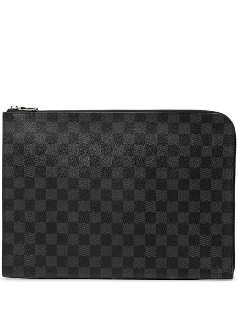 Louis Vuitton Pre-Owned 2017 Damier Graphite Pochette Jour GM clutch bag
