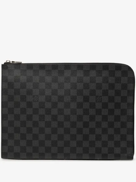 Louis Vuitton Pre-Owned 2017 Damier Graphite Pochette Jour GM clutch bag