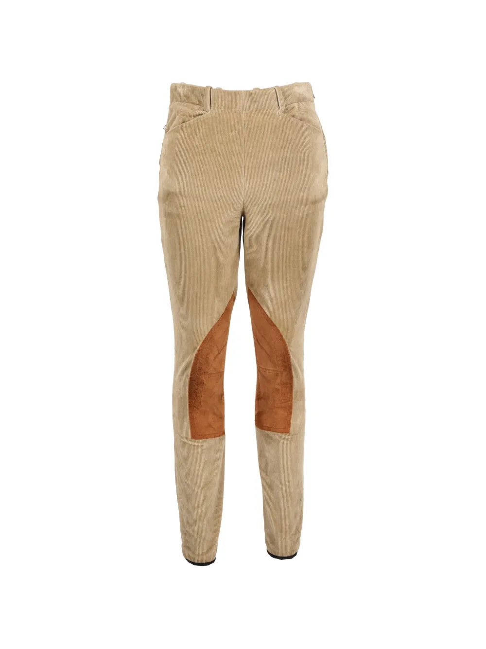 Hermès Pre-Owned corduroy knee-patch trousers - Marrone