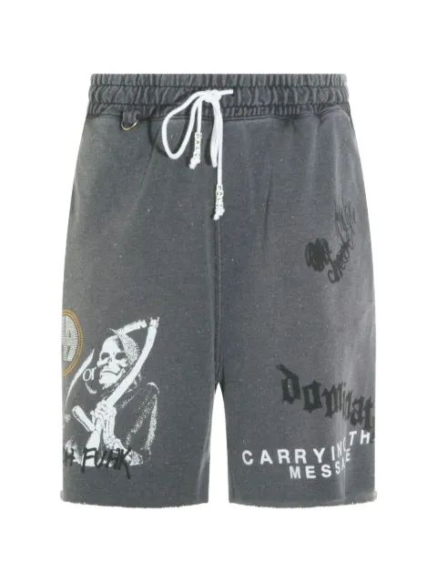 Paly graphic-print drawstring shorts