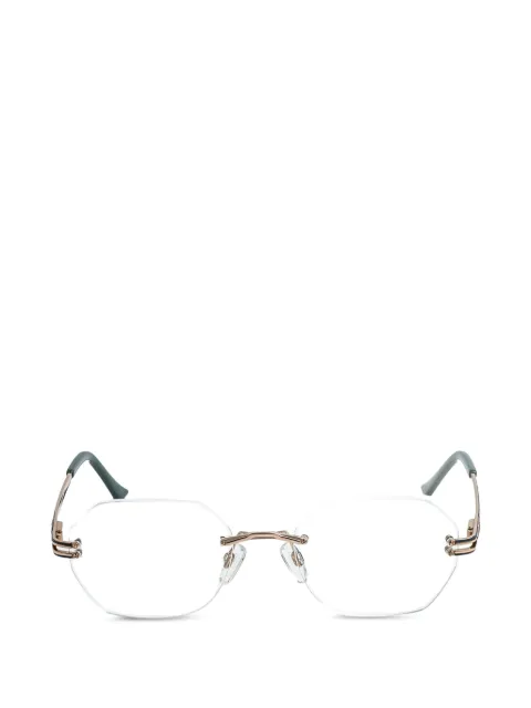 Cazal 4319 rimless geometric-frame glasses