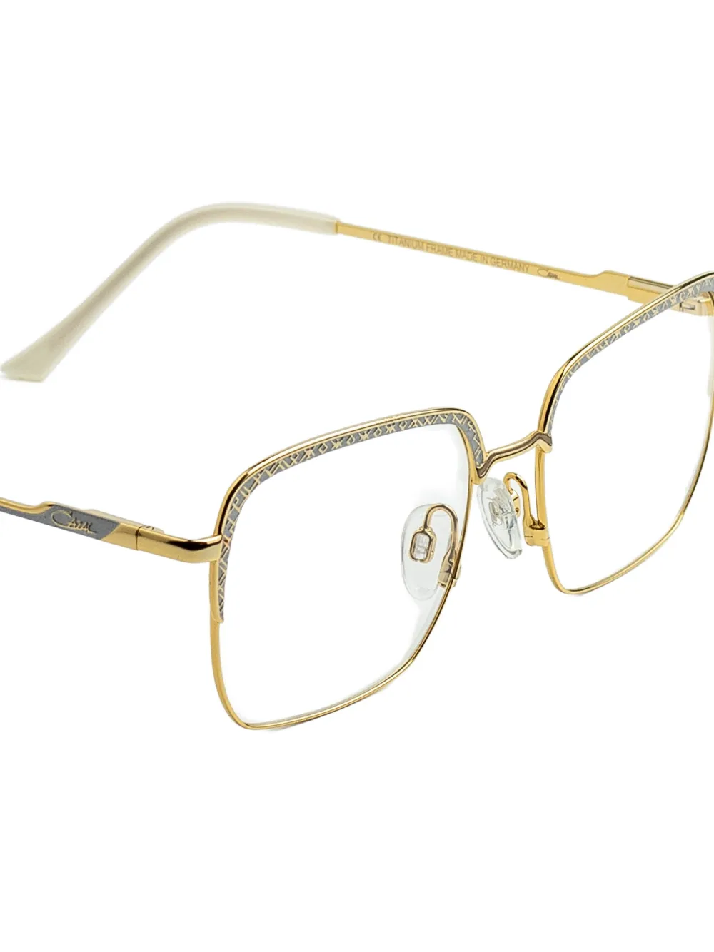 Cazal Bril met vierkant montuur Goud