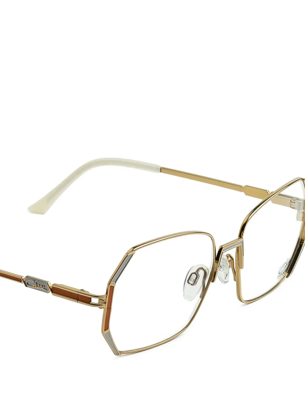 Cazal 4312 bril met geometrisch montuur Goud