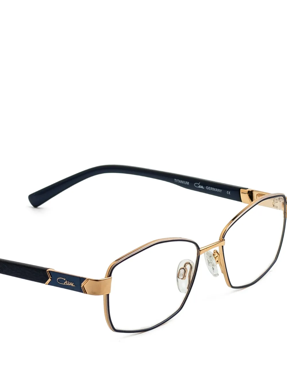 Cazal 1292 bril met geometrisch montuur Goud