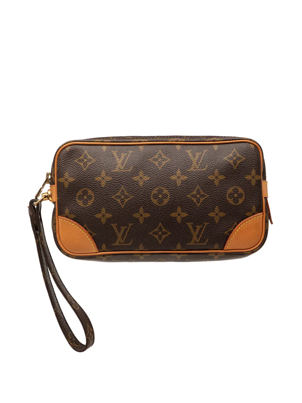 Louis Vuitton Pre-Owned 1990 Monogram Marly Dragonne PM clutch bag - Braun
