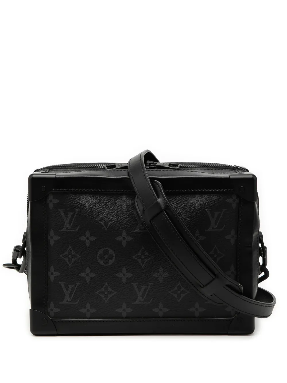 Louis Vuitton Pre-Owned 2019 Monogram Eclipse Soft Trunk crossbody bag - Schwarz