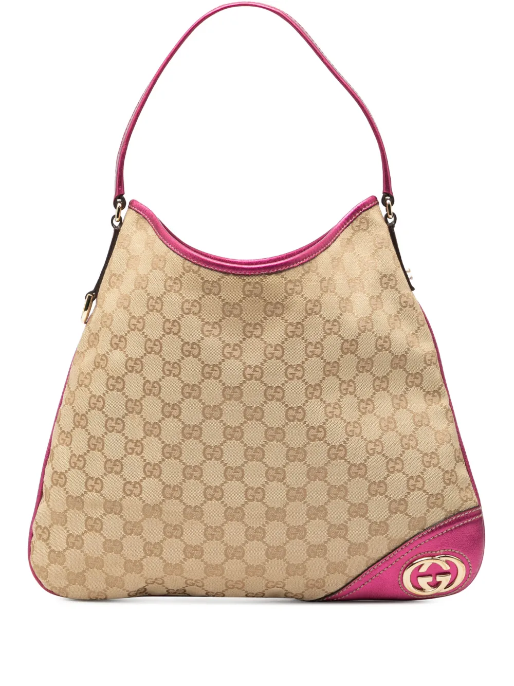 Gucci Pre-Owned 2000-2015 GG Canvas New Britt hobo bag - Rosa