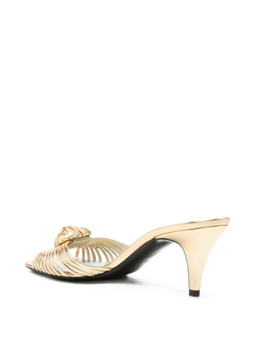 Valentino Garavani heart-detail strappy heeled sandals Goud