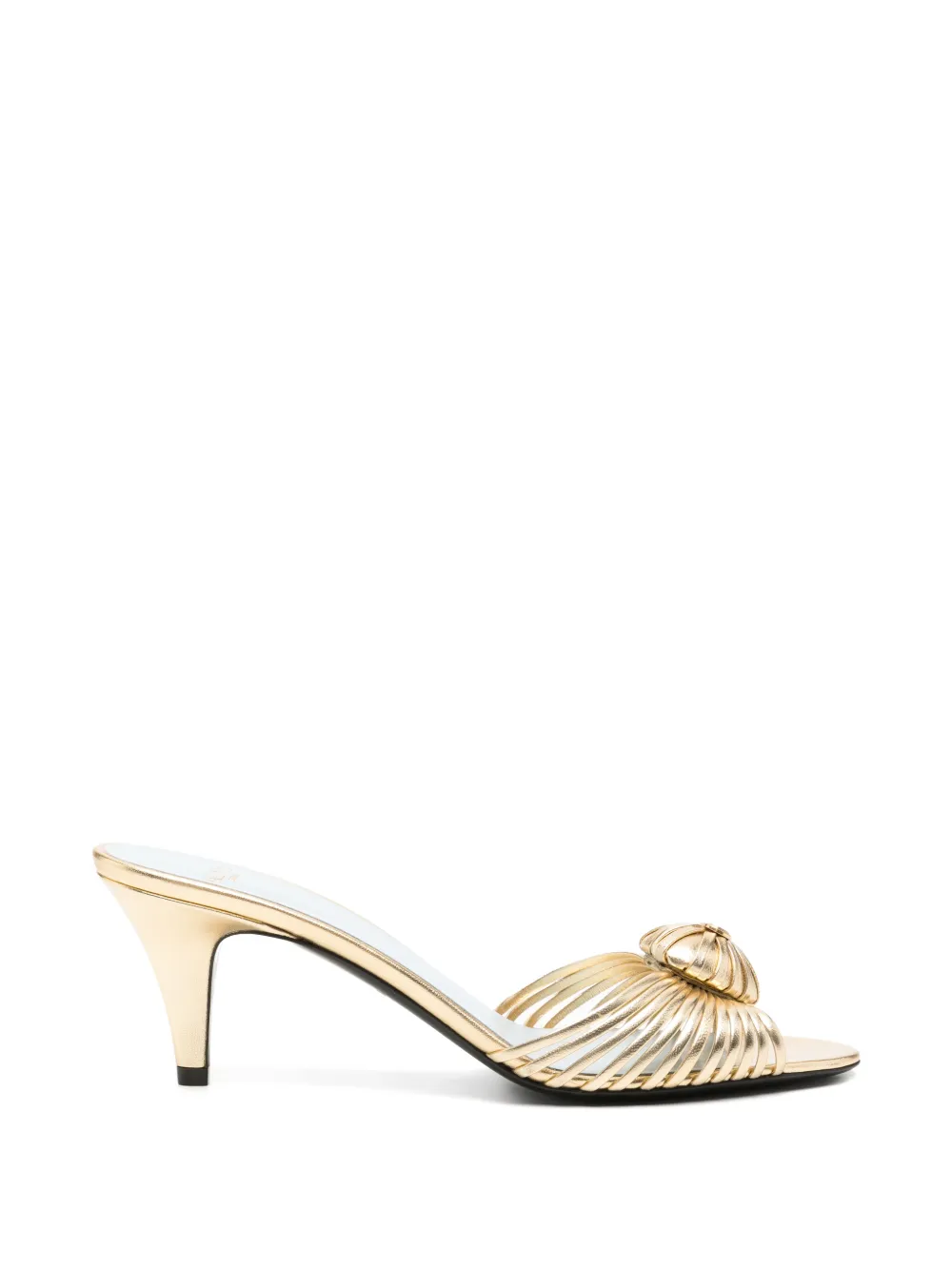 Valentino Garavani heart-detail strappy heeled sandals Goud