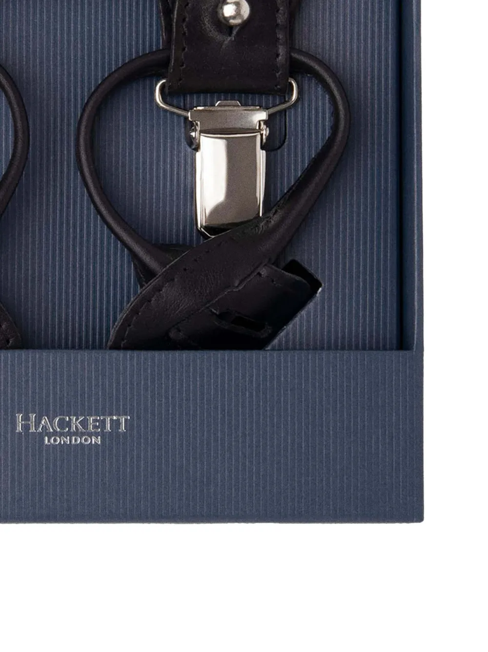 Hackett London Gestreepte bretels Blauw