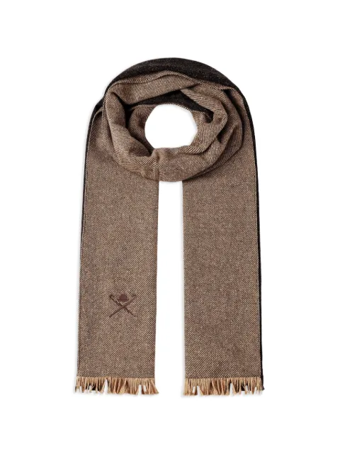 Hackett London Brolly Frisby fringed scarf