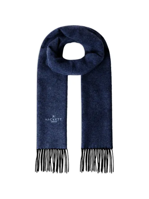 Hackett London fringed scarf