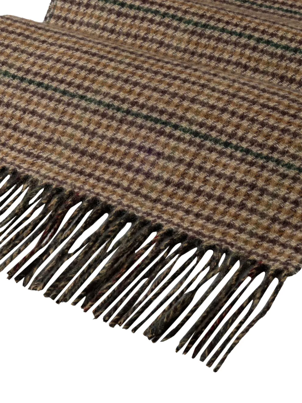 Hackett London Geruite sjaal Bruin