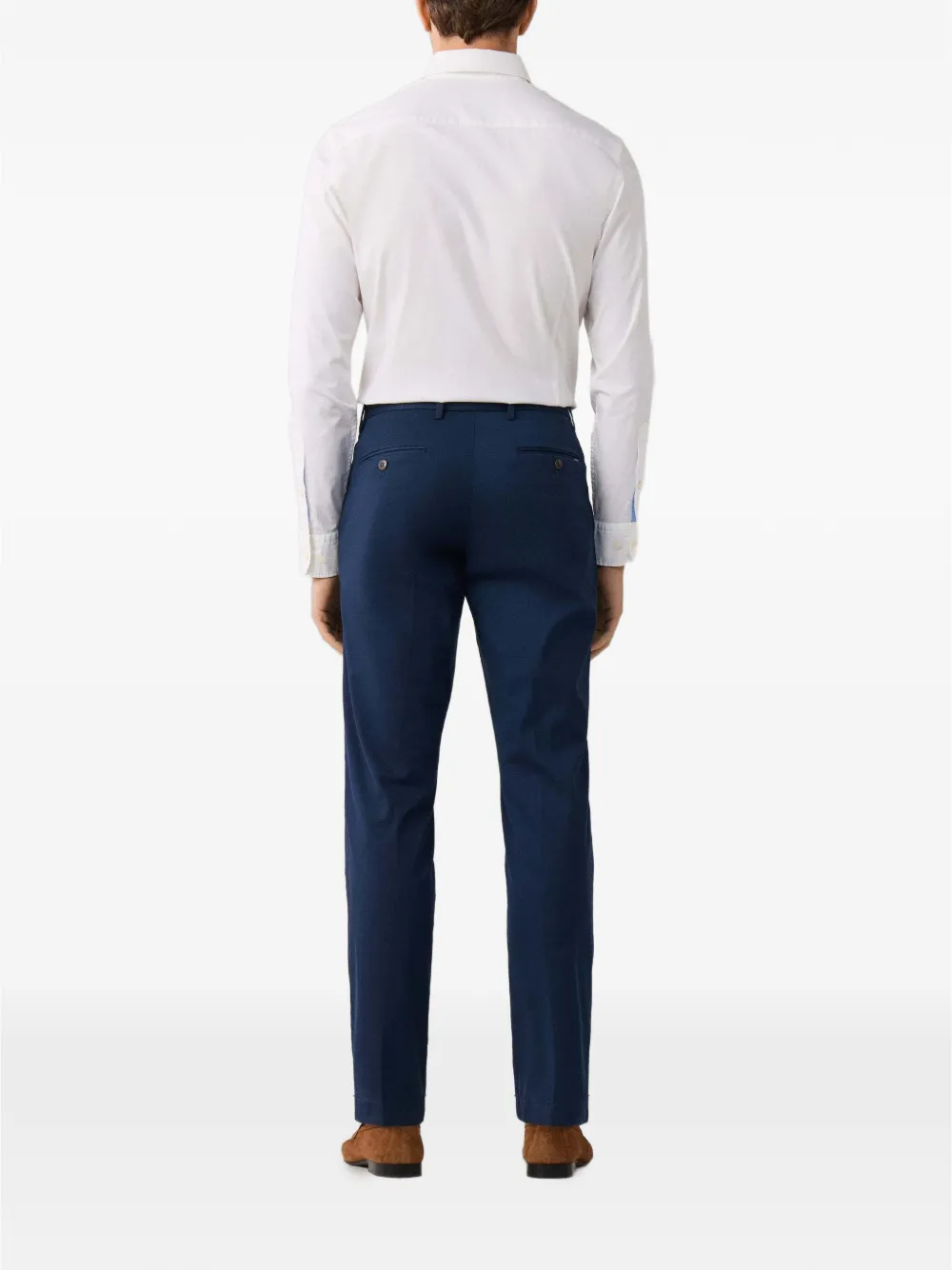 Hackett London Kensington slim-fit broek Blauw