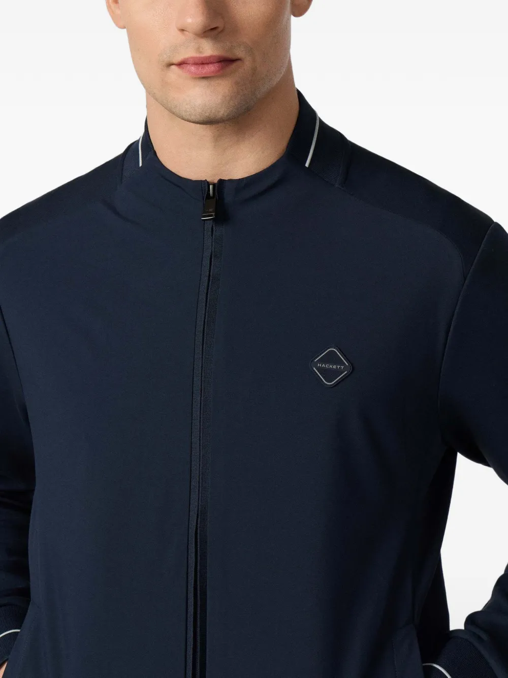 Hackett London HS Tech Track sweater met rits Blauw