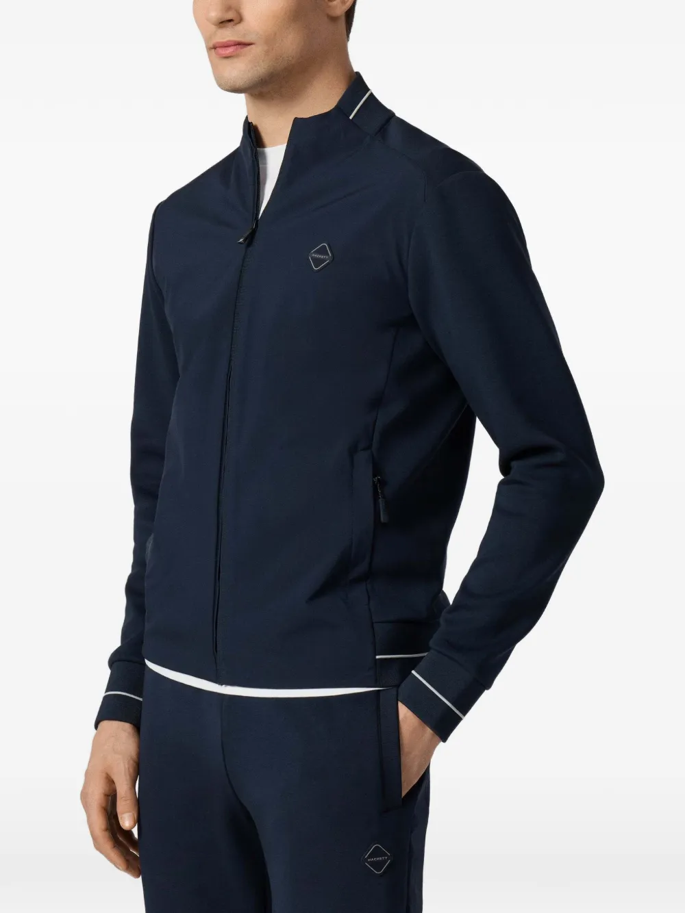 Hackett London HS Tech Track sweater met rits Blauw