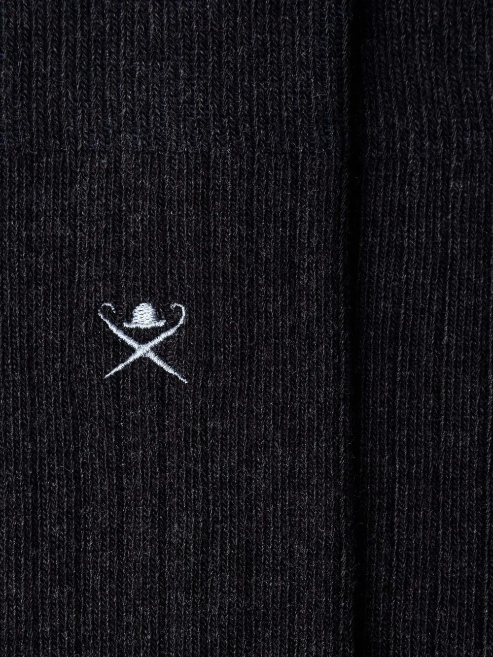 Hackett London Logo-embroidered Socks In Grey