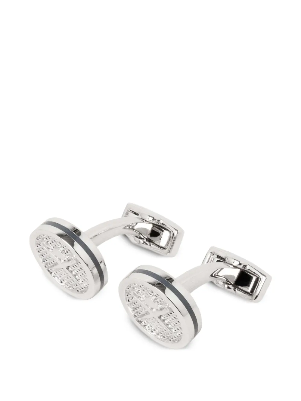 Hackett London Brolly Bowler manchetknopen Zilver