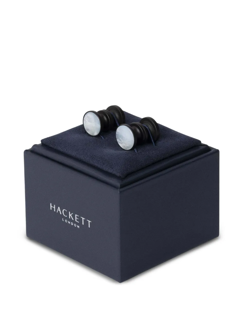 Hackett London Bachelor manchetknopen Zwart