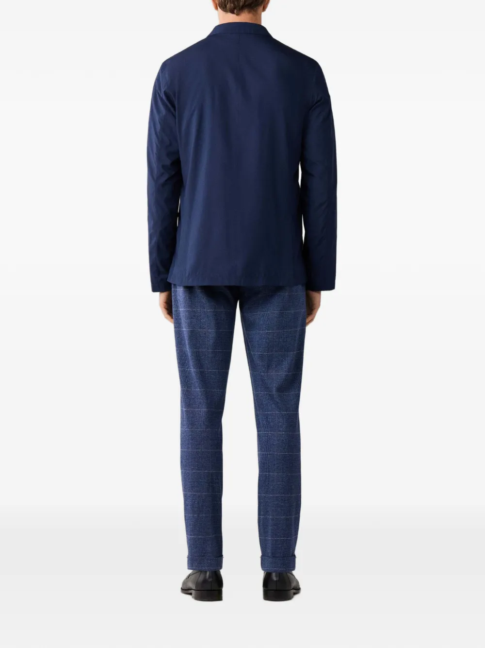 Hackett London Blazer met opstaande kraag Blauw