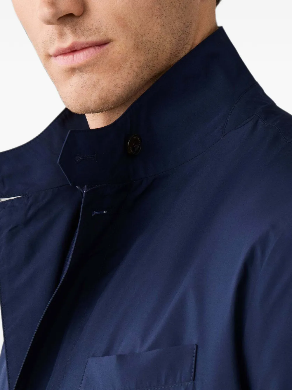 Hackett London Blazer met opstaande kraag Blauw