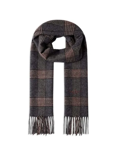 Hackett London écharpe à carreaux et logo brodé