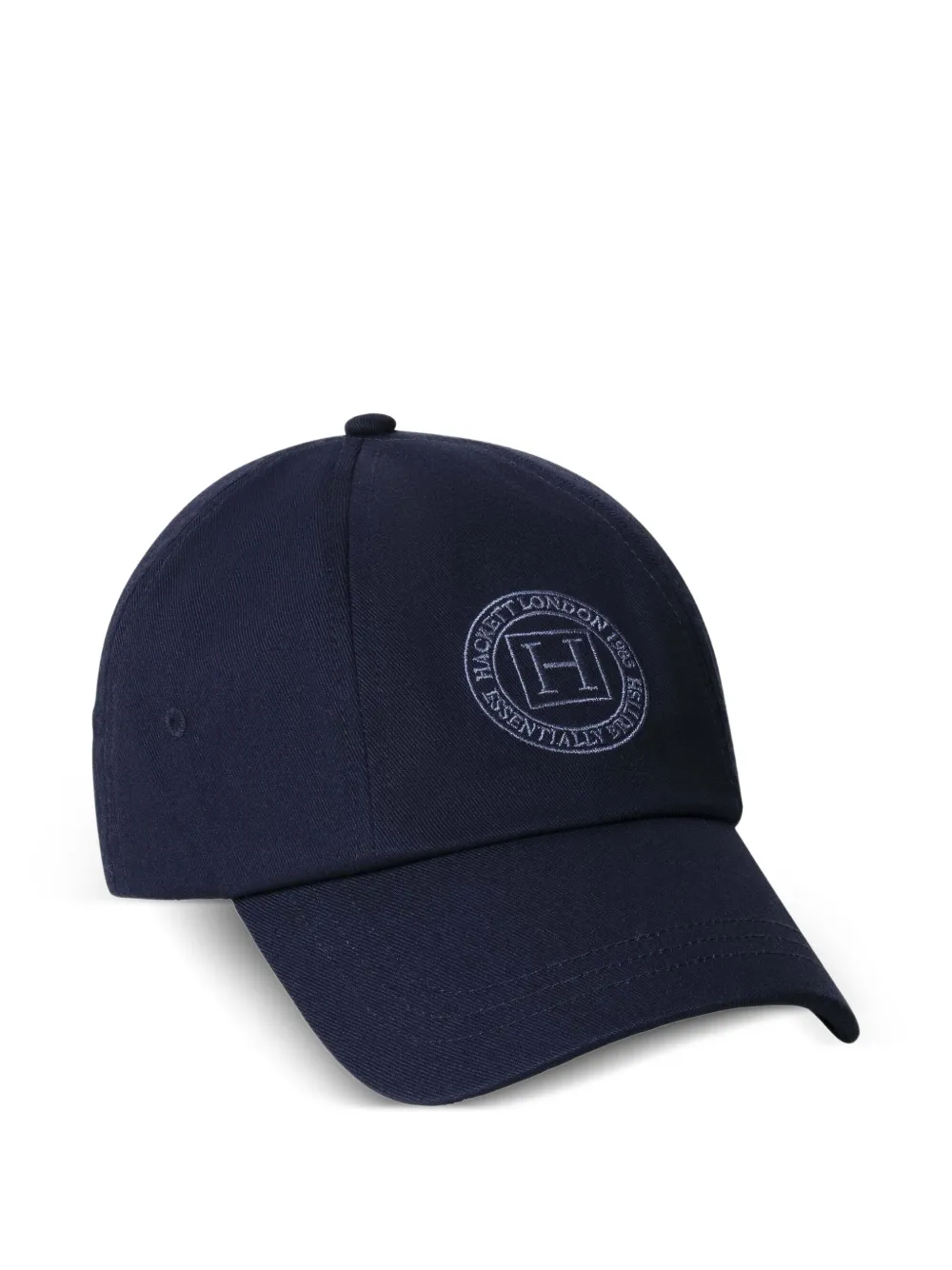 Hackett London Logo-embroidered Cotton-twill Baseball Cap In Blue