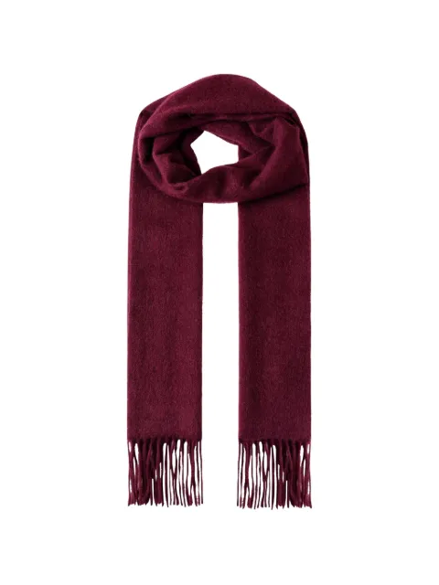 Hackett London fringed-edge scarf