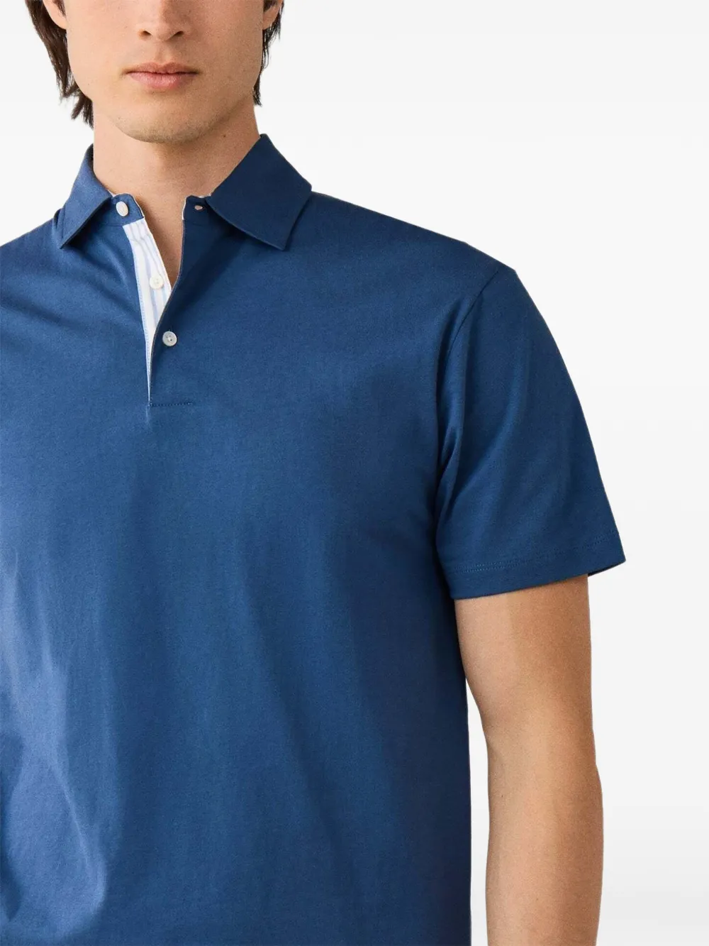 Hackett London Katoenen poloshirt Blauw