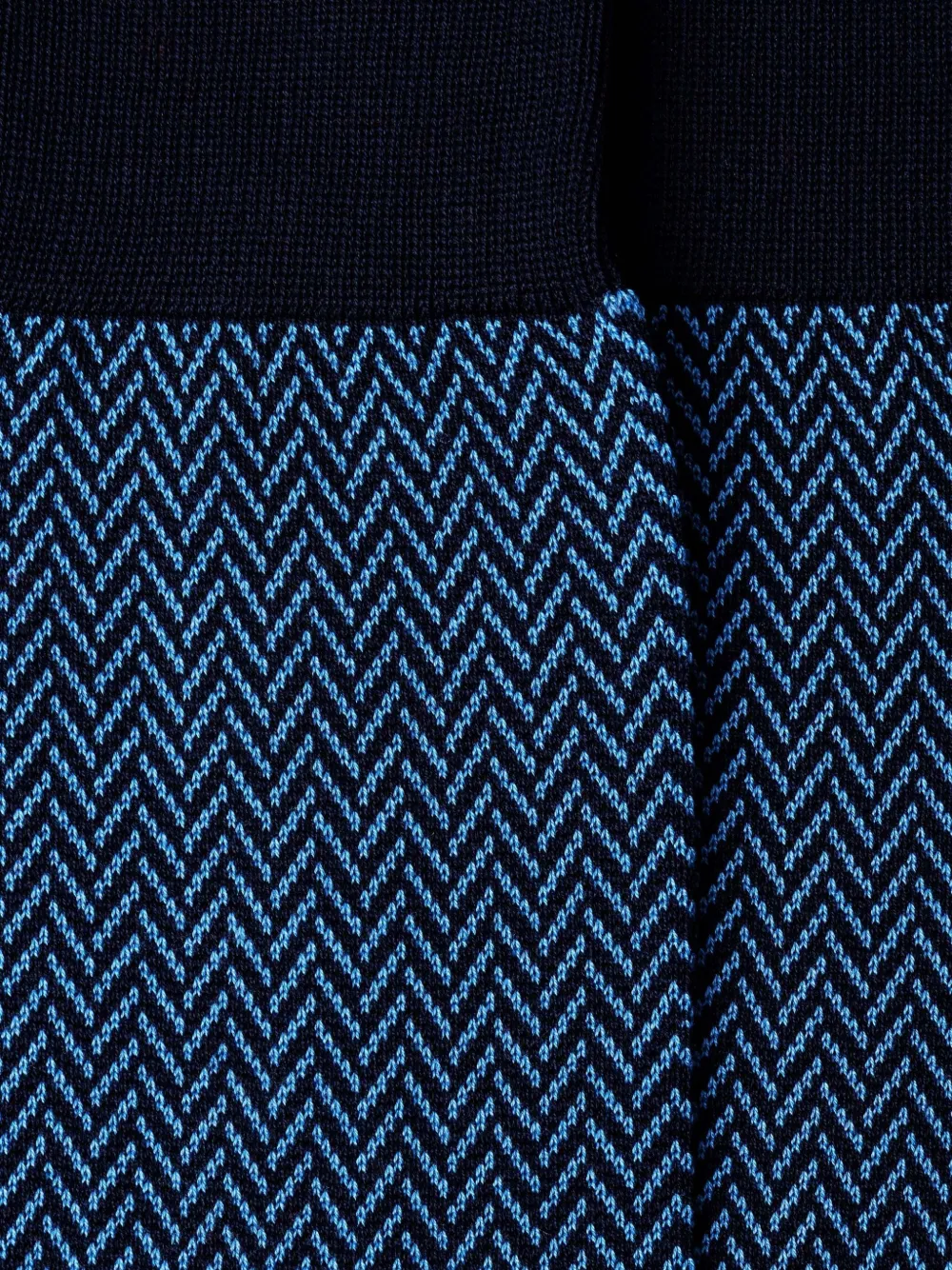 Hackett London Herringbone-pattern Socks In Blue
