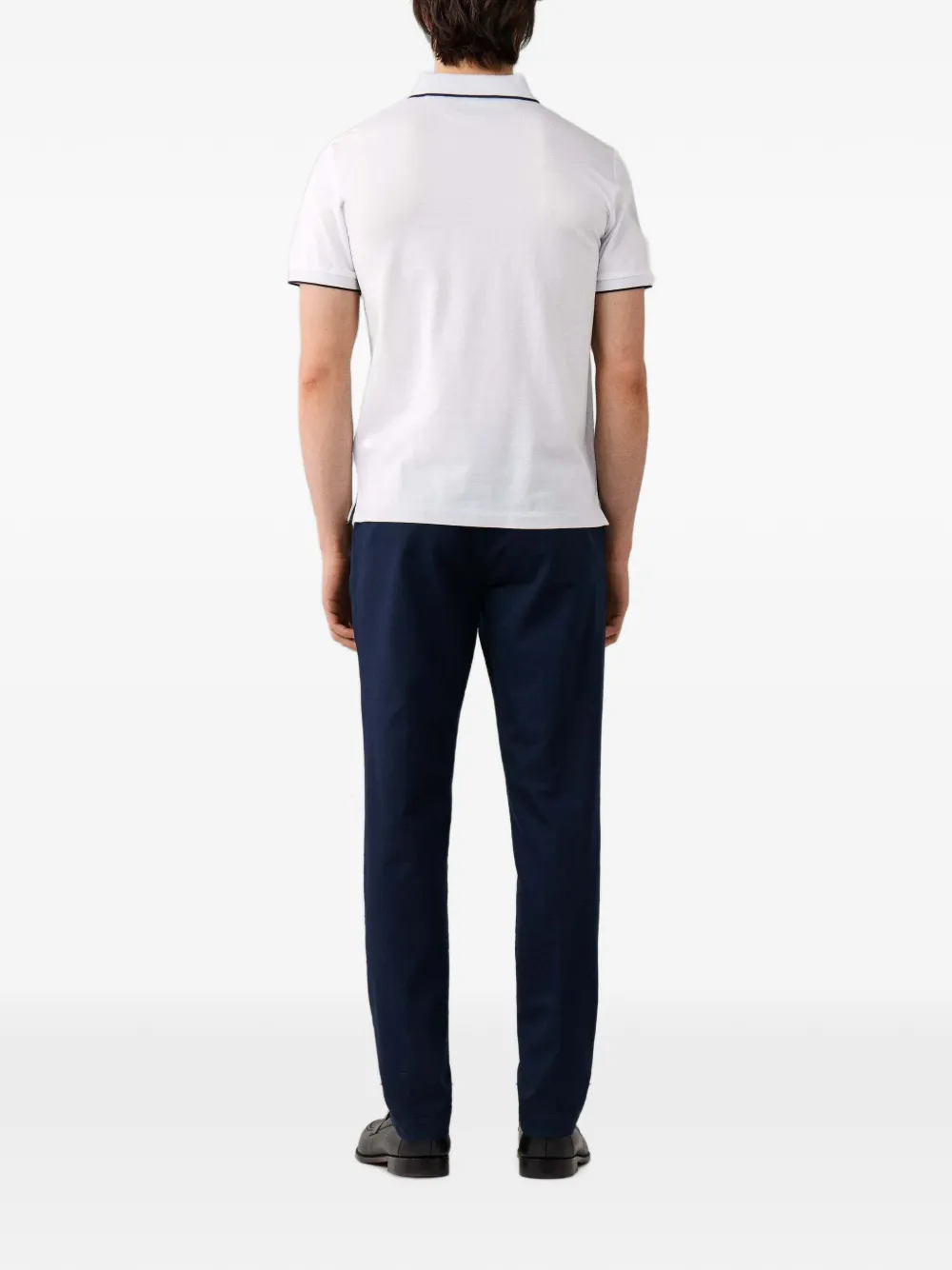 Hackett London Poloshirt met zijsplit Wit